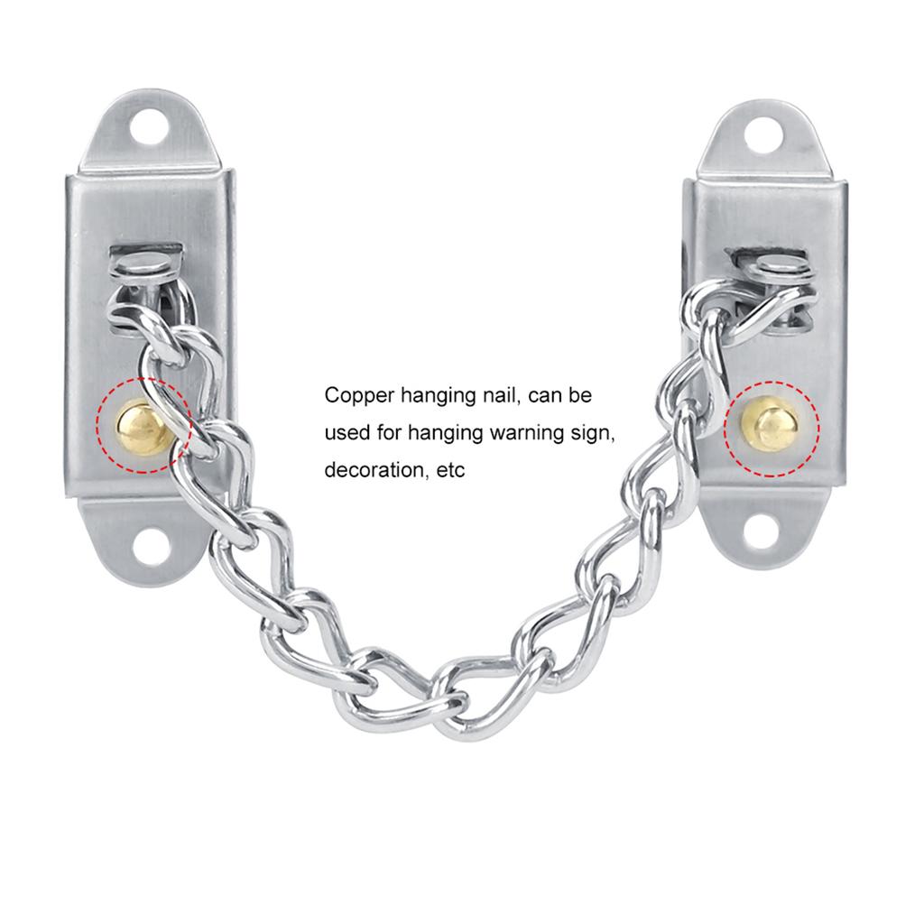 Stainless Steel Children Safety Anti Theft Door Chain Lock Security for Aluminum Alloy Window