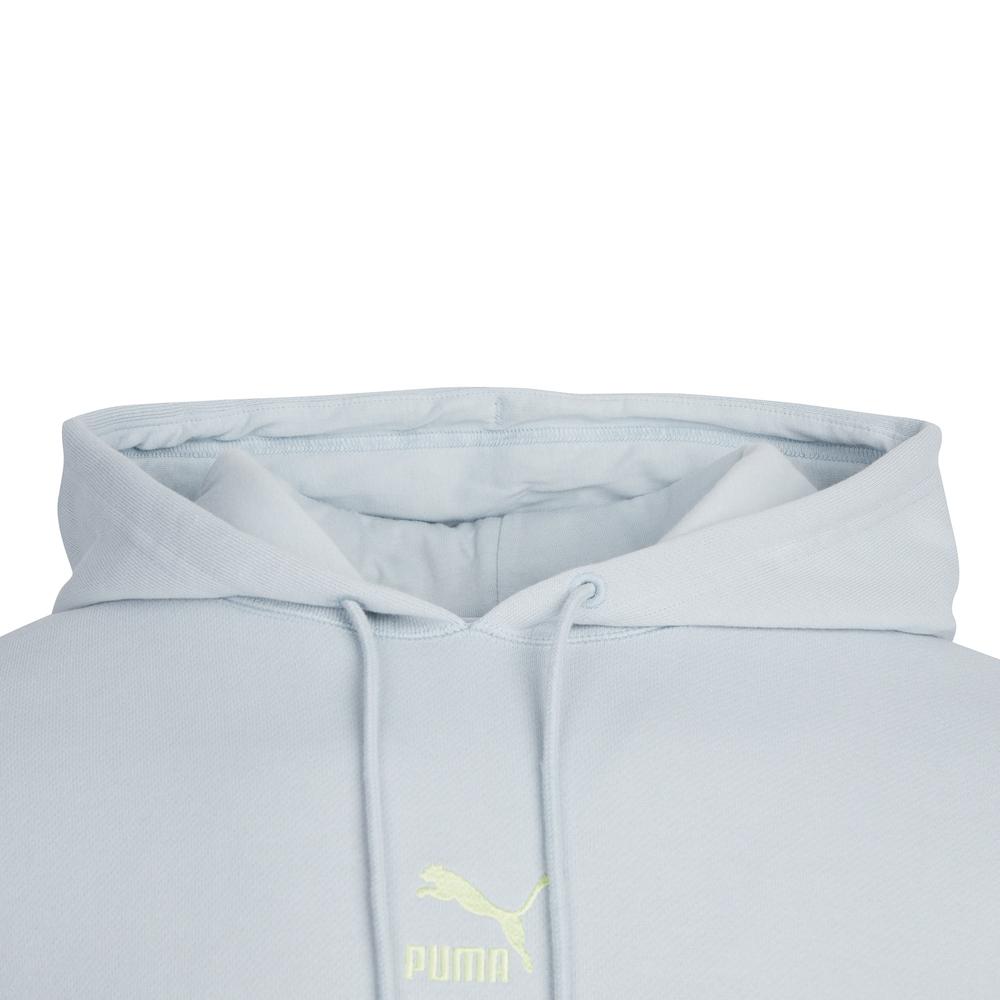 Puma Logo Print Hooded Pullover Long Sleeve Sweatshirt Men sweatshirt Blue 539755-88