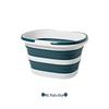 Foldable Household Storage Bucket with Handle - Large Capacity, Portable for Outdoor Camping, Car Use, or Laundry.