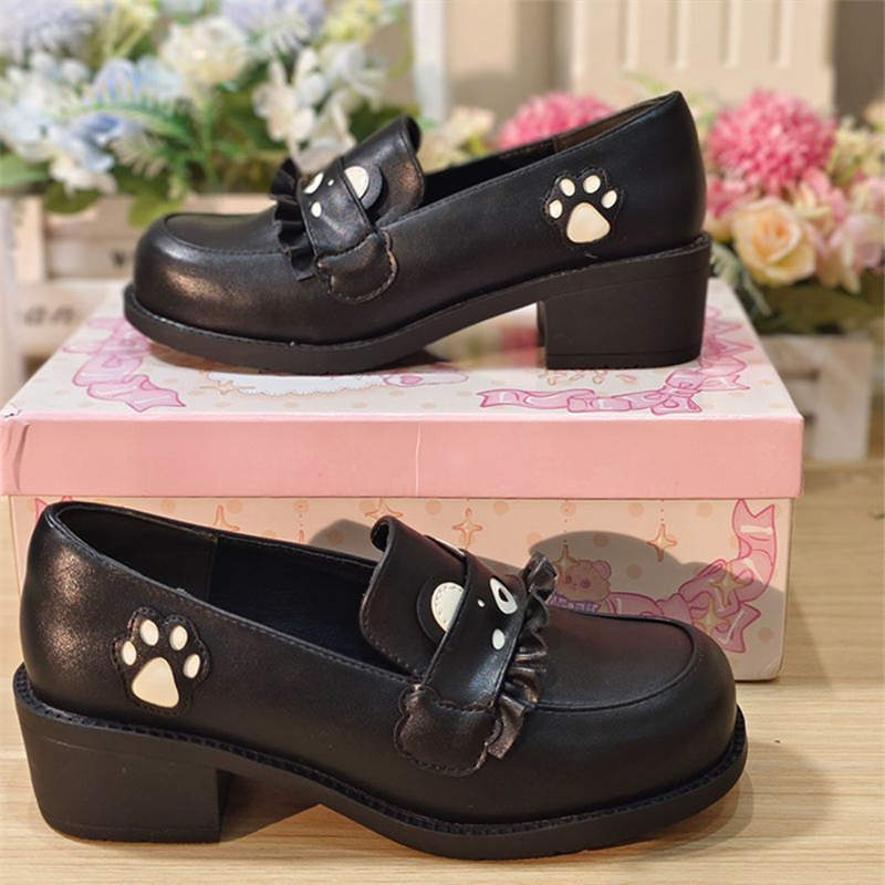 Lolita Shoes Cute Girl Single Shoes Jk Summer Flat-bottomed Shaoluo Japanese Mary Jane Small Leather Shoes Women