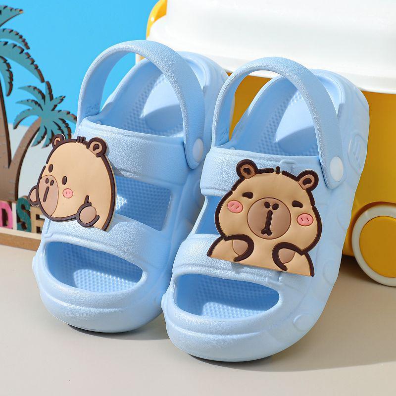Boys' Non-Slip EVA Indoor-Outdoor Summer Slippers for Toddlers & Babies - Soft Sole, Anti-Collision, Wearable Sandals