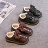 Girls winter shoes cotton leather shoes winter new children beanie shoes girls princess big cotton shoes velvet loafers
