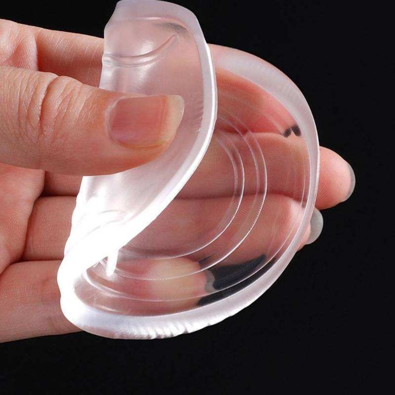 Gel Heel Spurs Insoles for Flat Feet and High Arch Relief Invisible Height Increase Pads Heel Cushions Inserts for Shoes