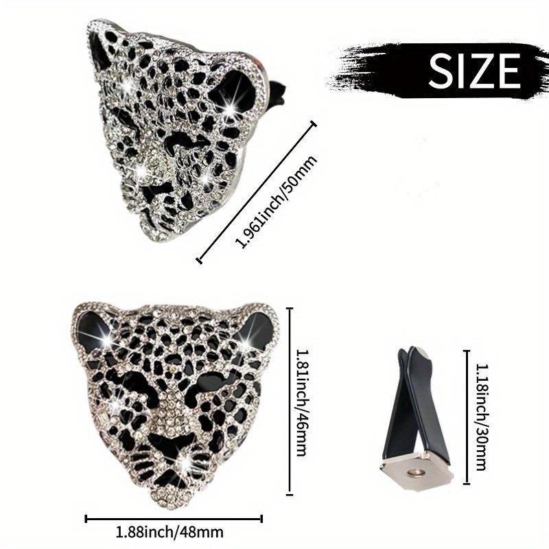 Car Air Freshener In Auto Interior Decor Aroma Car Diffuser Vent Clip Diamond Leopard Solid Perfume Bling Car Accessories Auto