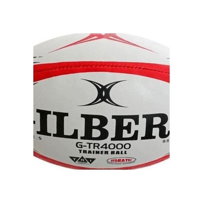 Ballon de rugby d'entrainement - GTR4000 - Rouge - GILBERT - Taille 3