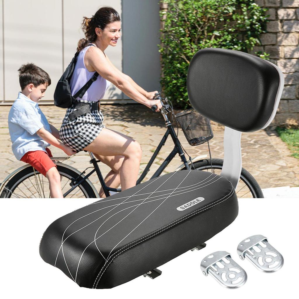 Bike Child Seats Child Bike Carrier Seat Rear Universal Bicycle Rear Seat Cushion Armrest Footrest For Kid's Child Safety