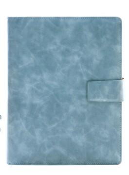 A5 6-Ring Notebook with 100 Sheets PU Leather Spiral Bound College Diary Featuring Phone Holder and Pockets Style Loose-leaf