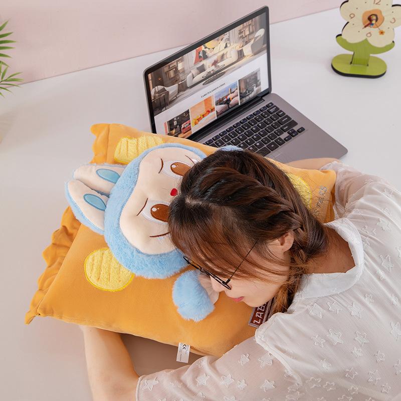 Hot and Funny Rabubu Potato Chip Pillow Cartoon Doll Super Cute Children's Toys Cute Cushion Cartoon Doll