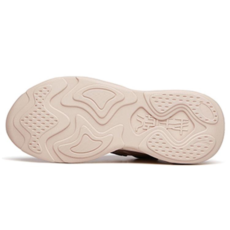 Anta Chao Worship 2.0 Casual Cushioning Slip Resistant Abrasion Resistant Low top Chunky Sneakers Women's Wheat Flour 122138840-2