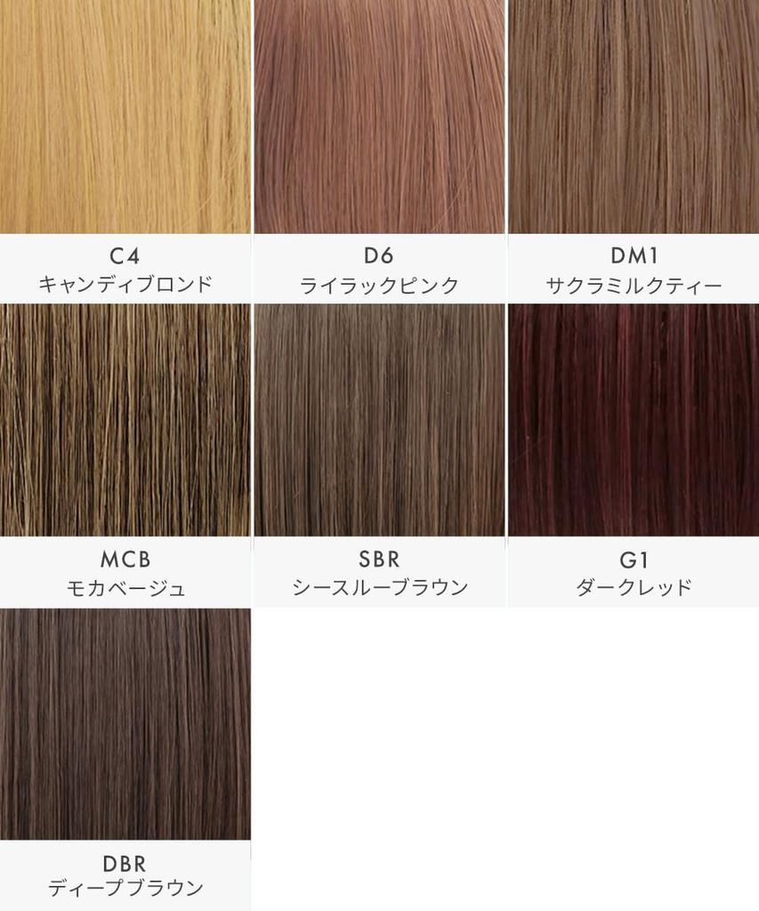 AQUADOLL Medium Bob Wig with See-Through Bangs, Blonde/Pink Hair, High-Tone, Free Size, DM1. Sakura Milk Tea (wg367DM1)