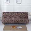 Armless Futon Sofa Bed Cover Stretch Folding Sofa Cover Living Room Without Armrests Removable Washable 3 Seater Sofa Slipcover