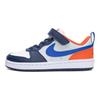 Nike Court Borough Low Recraft PS Granatowy Północny Pomarańczowy Drużynowy Dziecięce Sneakersy Biały Jasnosrebrny Hiperkrólewski DV5457-401