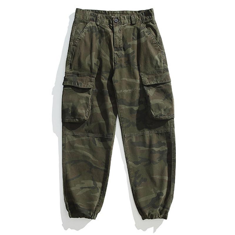 Men's Camouflage Overalls Casual Loose Leggings Trendy Pants Men's High-end Sports Men's Trousers