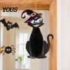 Three-dimensional Halloween Party Decor Honeycomb Hanging Decor, Waterproof Paper Witch Bat Pumpkin Ornament Props for Ceiling Window Display, Spooky