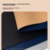 EXCO 1.2-Meter Cork Waterproof Leather Mouse Pad, Extra Large Computer Desk Mat, Leather Table Cover, Oversized Gaming Keyboard Pad, Charm Blue 9779
