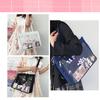 Wowcarbazole Ita Bag, Tote Bag, 2-Way, Clear, A4 Size, Clear Bag, Shoulder Bag, Decorative Bag, Canvas Bag, School Bag, Women's