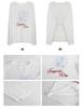 Women's Casual Long Sleeve Crew Neck Printed T-Shirt - Slimming, Sun Protection, Loose Fit, White Summer Cover-up.