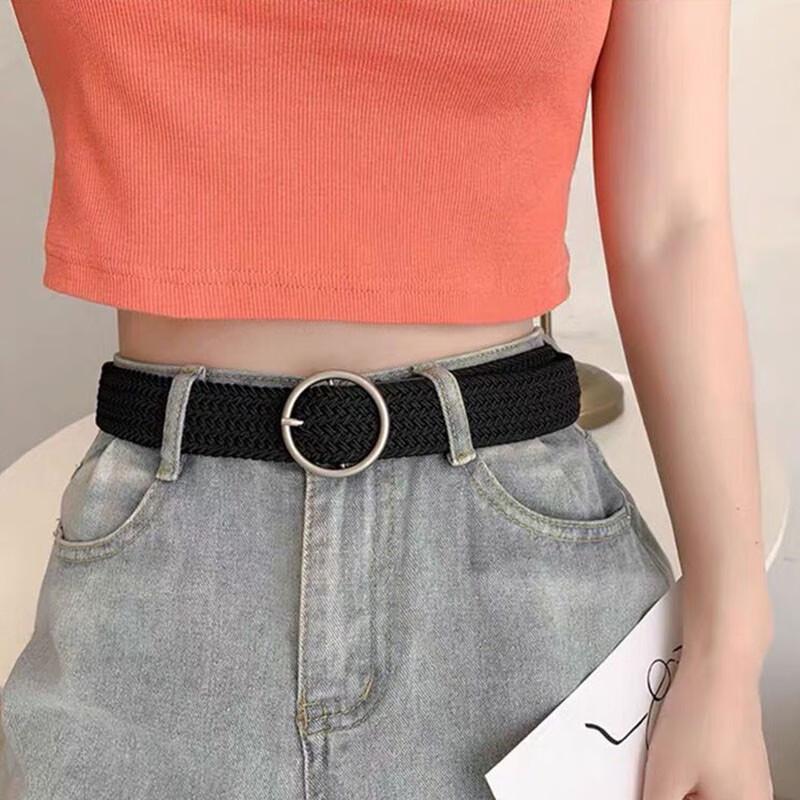 Женский эластичный холщовый ремень JEVI 100cm