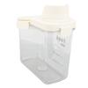 Cereal Storage Container with Pourable Spout Ergonomic Handle Lid Scale Timing Airtight Damp Proof Plastic Rice Storage