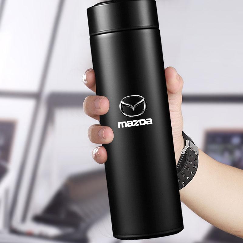 Car Smart Thermos Bottle With Temperature Display Coffee Cup For Mazda 3 6 CX5 2 CX3 CX9 MX5 RX8 Axela Demio MS CX5 2 Axela Demio Atenza MS GJI BK MP