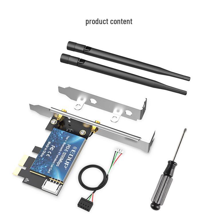1300Mbps Dual-Band 5G WiFi Bluetooth Network Card for Desktop Computers