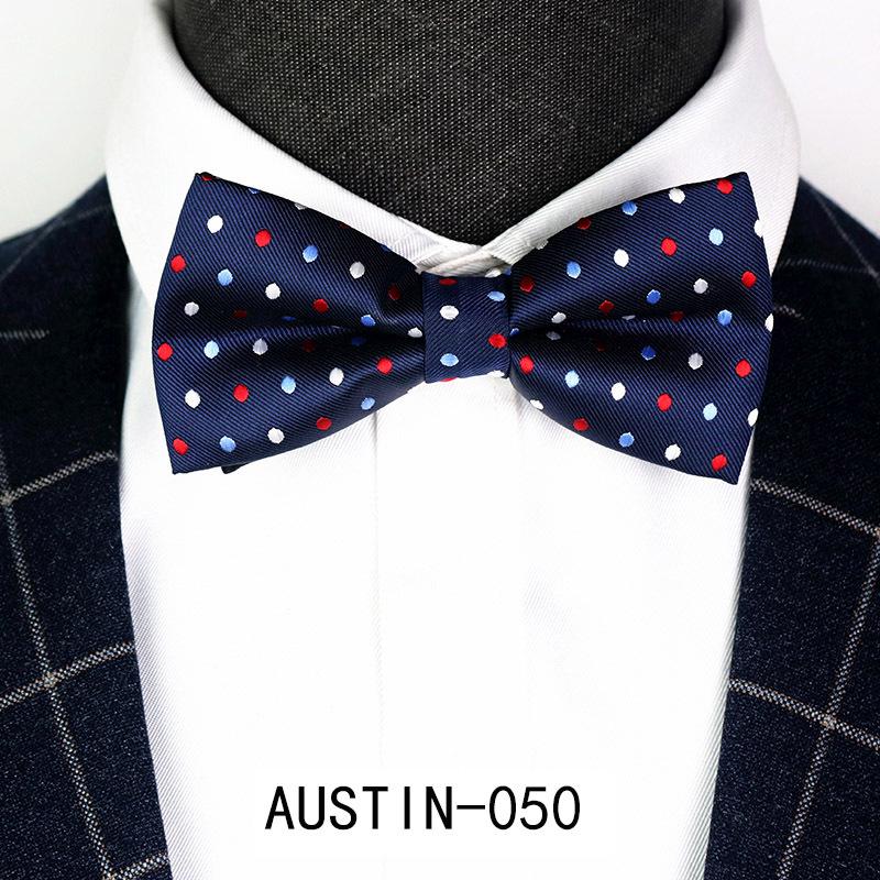 Men's Jacquard Bow Tie & Boutonniere Set for Weddings