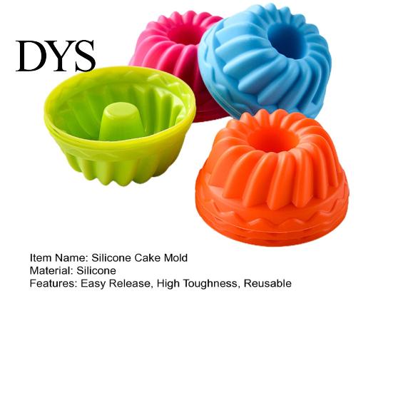 Muffin Mold 12Pcs/Set Cake Non-stick Food Grade Easy Release DIY Mould Reusable Bakeware Jelly Doughnut Silicone Kitchen Supplies