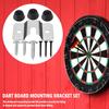 1 SET Dartboard Bracket Hanging Wall Hook Dart Board Hanging Dartboard Mounting Bracket Kit for Hanging Screw HookS Accessories