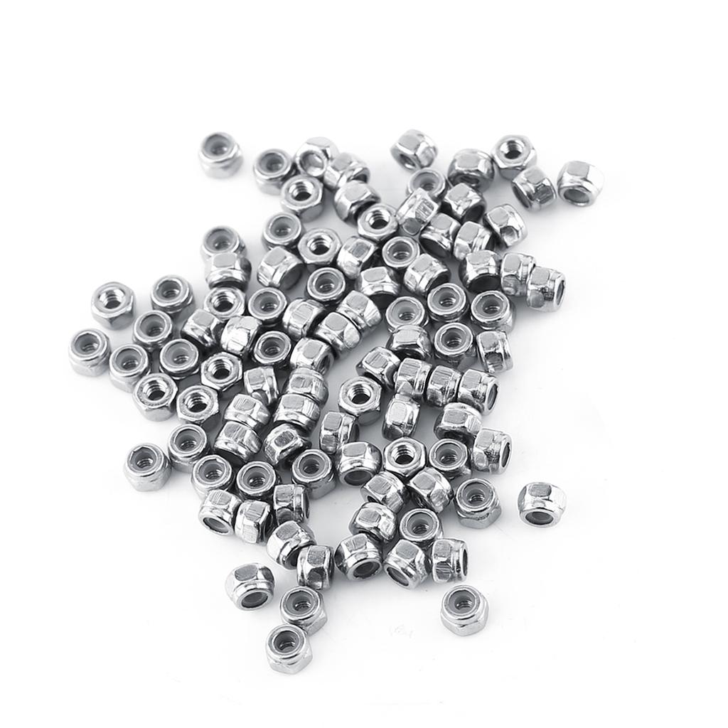 M2 M12 Stainless Steel SS304 Locknut Hex Nut Hexagon Locknuts with Nylon Insert