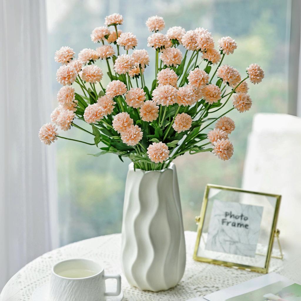 Artificial Flowers Silk Ball Chrysanthemum High-qualityHome Room Wedding Bridal Bouquet Decora Festival Yard DIY Gift Prop Cheap