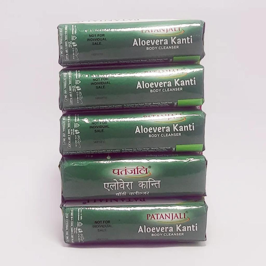 Patanjali Aloevera Kanti Body Cleanser, With Enhance The Natural Beauty & Glow Of Skin, 300gm