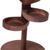 Wooden Key Storage Rack Rotatable Earring Holder Show case Jewelry Organizer  Hair Tie
