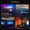 RGB Sound Control Rhythm Lights 2 PCS 32 LED 18 Colors Audio Spectrum Mode 5 Levels of Speed 4 Levels of Brightness TYPE C USB Portable Voice