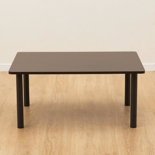 Nitori Hello Coffee Table with Easily Removable Legs, Dark Brown, 80cm Wide x 60cm Deep x 36cm High, 8760957