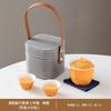 Travel tea set, ceramic teapot, teacup for one person, travel express cup souvenir birthday gift