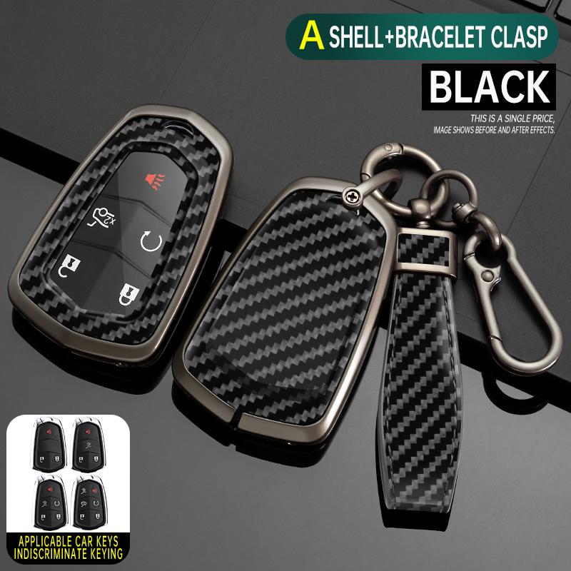 Styling Mouldings Alloy Car Remote Key Case Cover Protect Shell Bag For Cadillac ATS XTS XT5 XT4 CT6 XT6 CTS DTS ESV STS ELR Esc