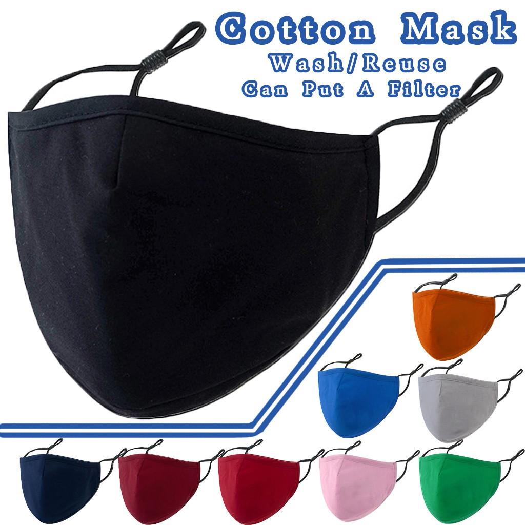 Unisex Cotton Pluggable Gasket Outdoor Mouth Mask Washable Reuse Face Mask