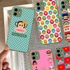 Fashion Logo P-Paul F-Frank For IPhone 11 12 13 14 15 16 Pro Max Plus Matte Translucent Phone Cover