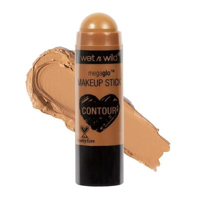 Wet N Wild MegaGlo Makeup Stick Buildable Colors Versatile Use Cruelty-Free and Vegan - Peach Bums, Oak's On You, Oak's On You