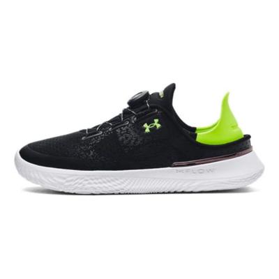 Scarpe da corsa casual Ua Flow Slipspeed Low Top con quadrante Boa Sneakers unisex Nero Verde 3027057-002