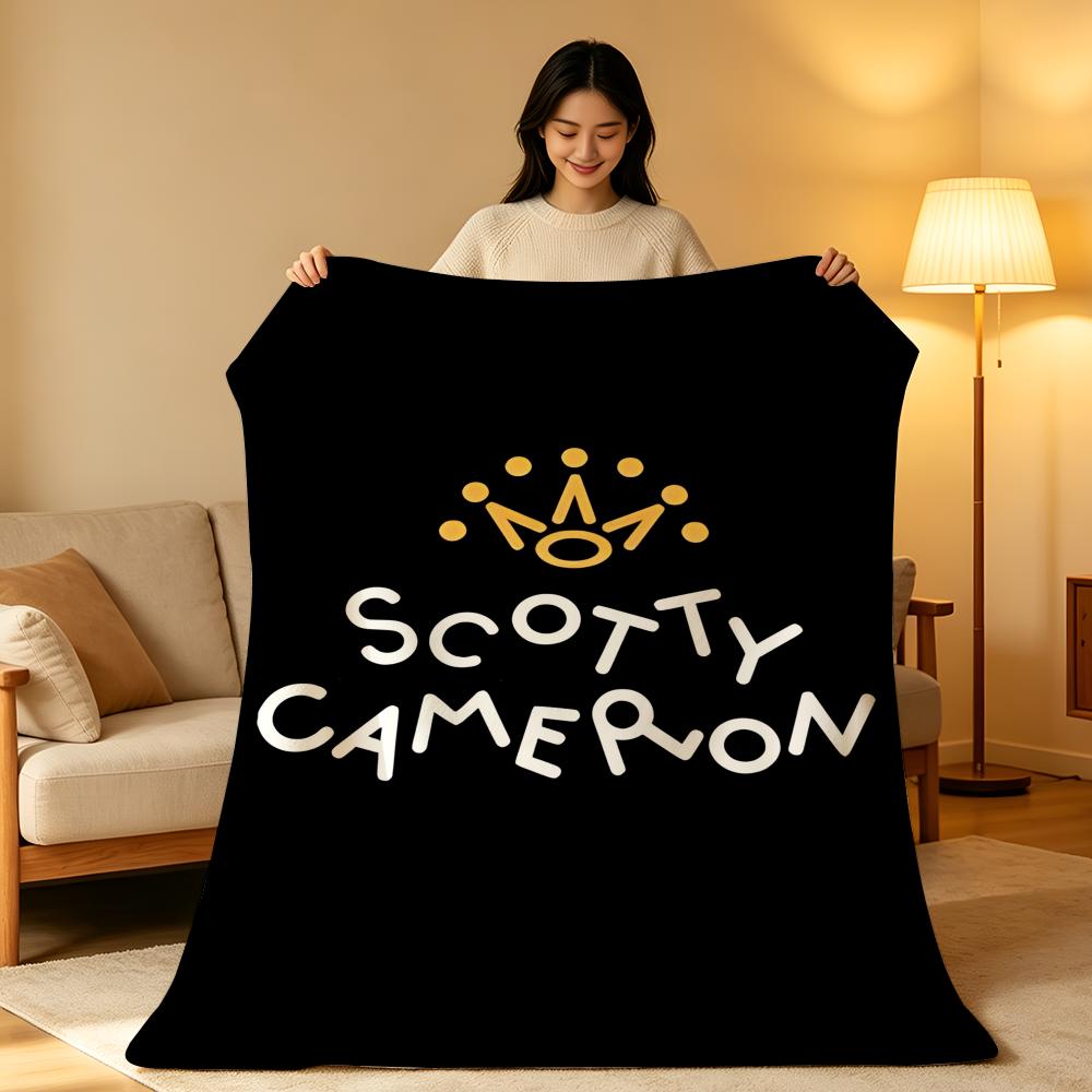 Brand S-Scotty C-Cameron Throw High-Density Short Plush Blanket Soft Skin-Friendly for Sofa Nap Air-Conditioned Room