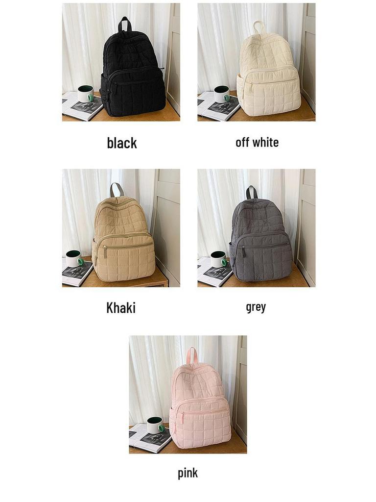 Best-Selling Waterproof Quilted Laptop Backpack - Large Capacity, Fashionable Mummy Bag for Outdoor and Casual Use