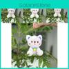 Cute Adorable 11cm Sitting Bear Plush Toy Keychain For Weddings Gifts And