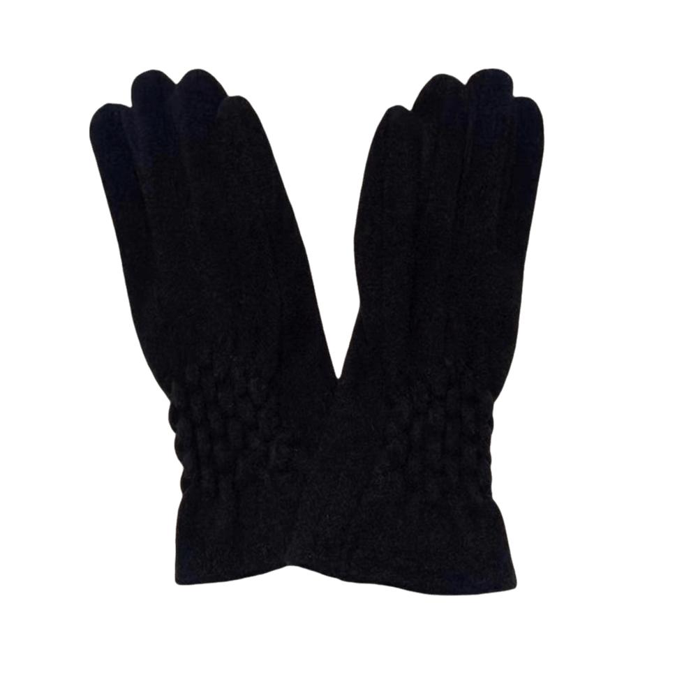 Solid Color Gloves Thickened Winter Mittens Temperament Suede Velvet Gloves Women