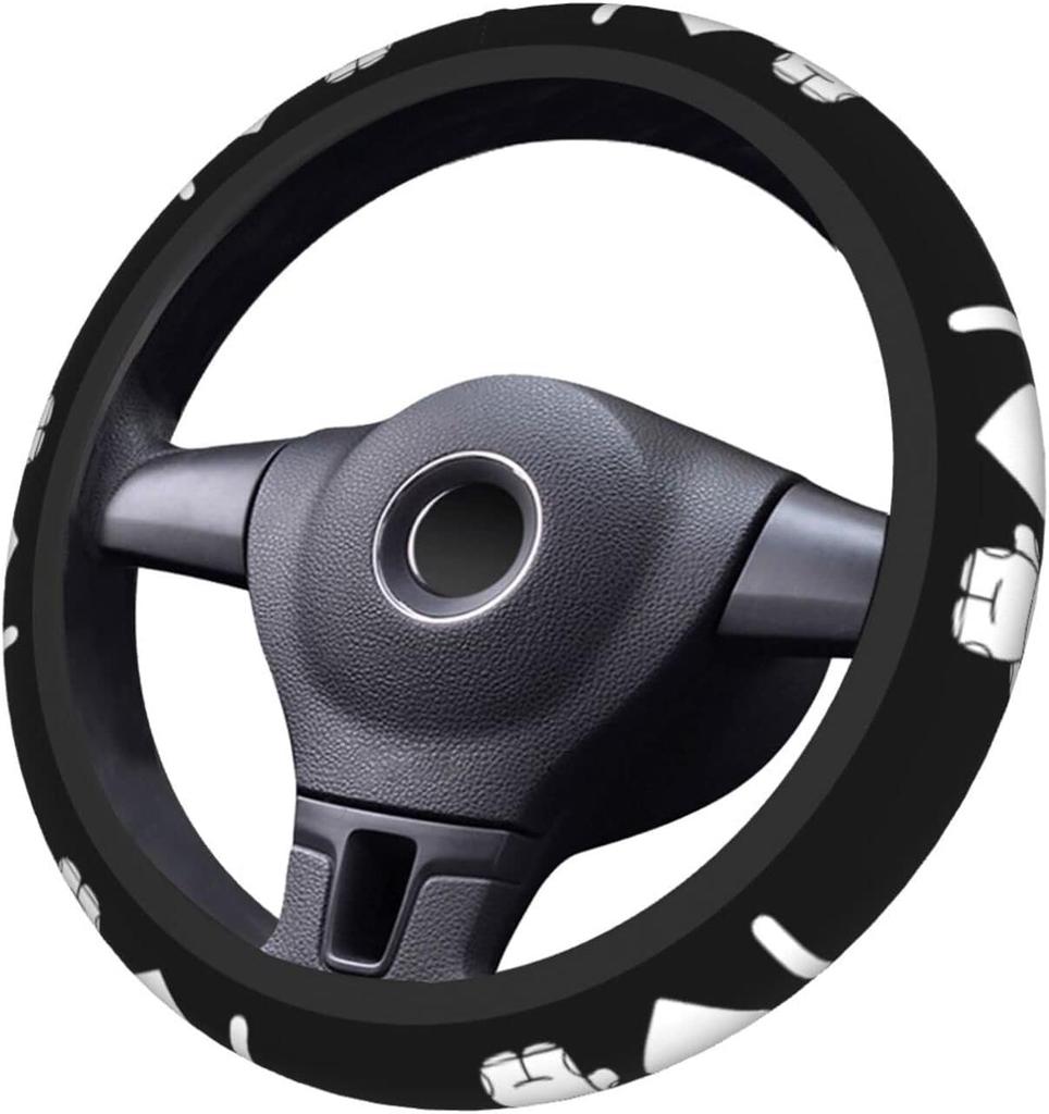 Zateem STWE006 Steering Wheel Cover, For Cars, Light Vehicles, Stretchable, Steering Wheel Cover, Cute,