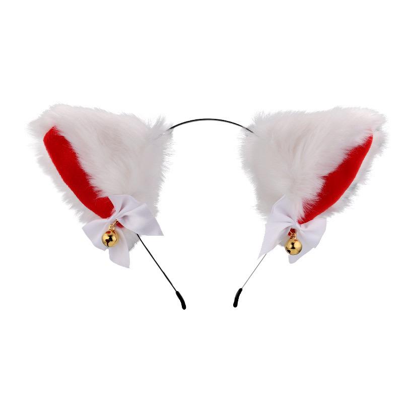 Cat Ears Bell Headband - Cosplay Catwoman Hair Accessory for Christmas & Halloween