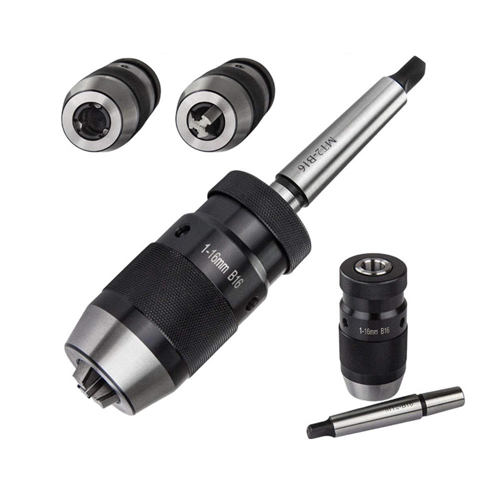Lathe Drilling 45 Steel 1-16mm Drill Chuck Keyless Drill Chuck For Drilling Self-tightening Quick-change Design