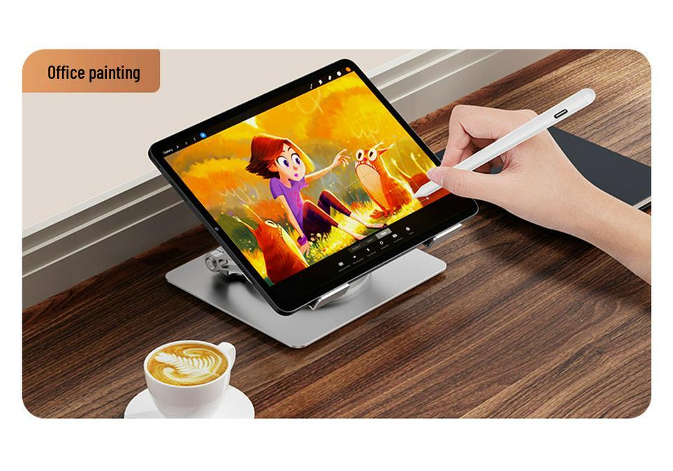 Adjustable Vertical Rotating Laptop Stand with Heat Dissipation & Foldable Design