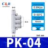 Pneumatic Nylon Air Hose Quick Connect Fittings: PU Straight, PY 5-Way, Cross 4-Way, PZA 3-Way, PE Connector with White/Blue Cap