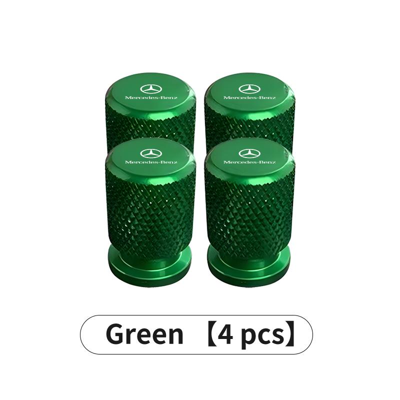 For Mercedes Benz 4pcs Car Wheel Tire Valve Caps Tyre Stem Airdust Waterproof W202 W212 W126 W140 W168 W177 CLS GLE GLC GLS CLA